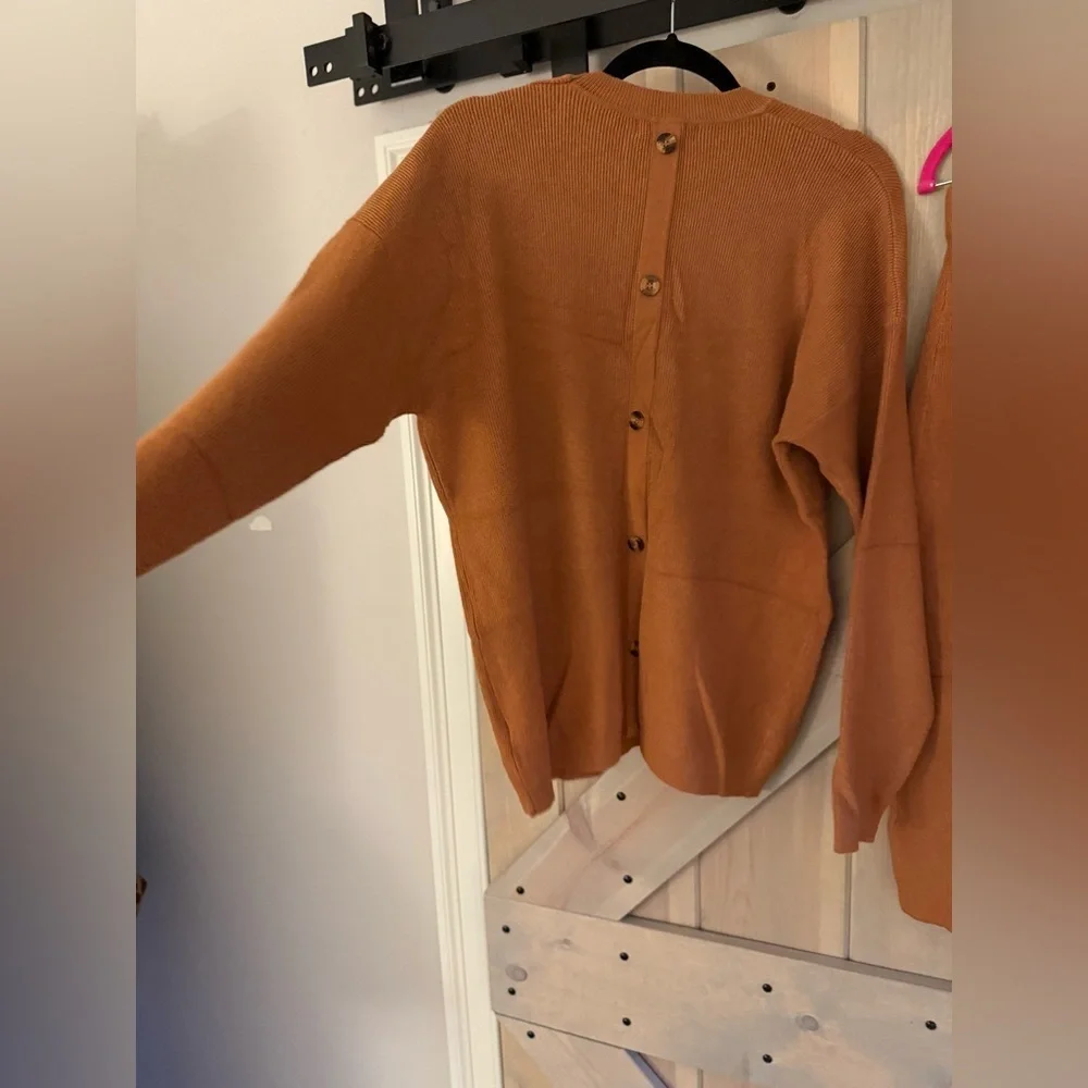 NWOT Polagram RUST* Colored Skirt Set with Button Detail